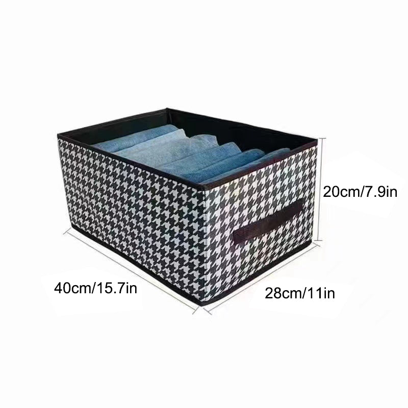 Foldable Jeans Organiser for Wardrobe - 20L, Non-Woven Fabric, 40x28x20cm, view 12