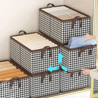 Foldable Jeans Organiser for Wardrobe - 20L, Non-Woven Fabric, 40x28x20cm, view 5