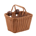 Women Handmade Basket with Leather Handles - Woven, Lightweight, Durable, view 5