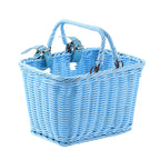 Women Handmade Basket with Leather Handles - Woven, Lightweight, Durable, view 7