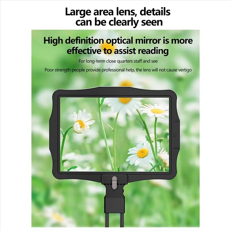 LED Illuminated Hands-Free Magnifying Glass - 5X Switchable Lens, view 5