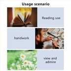 LED Illuminated Hands-Free Magnifying Glass - 5X Switchable Lens, view 6