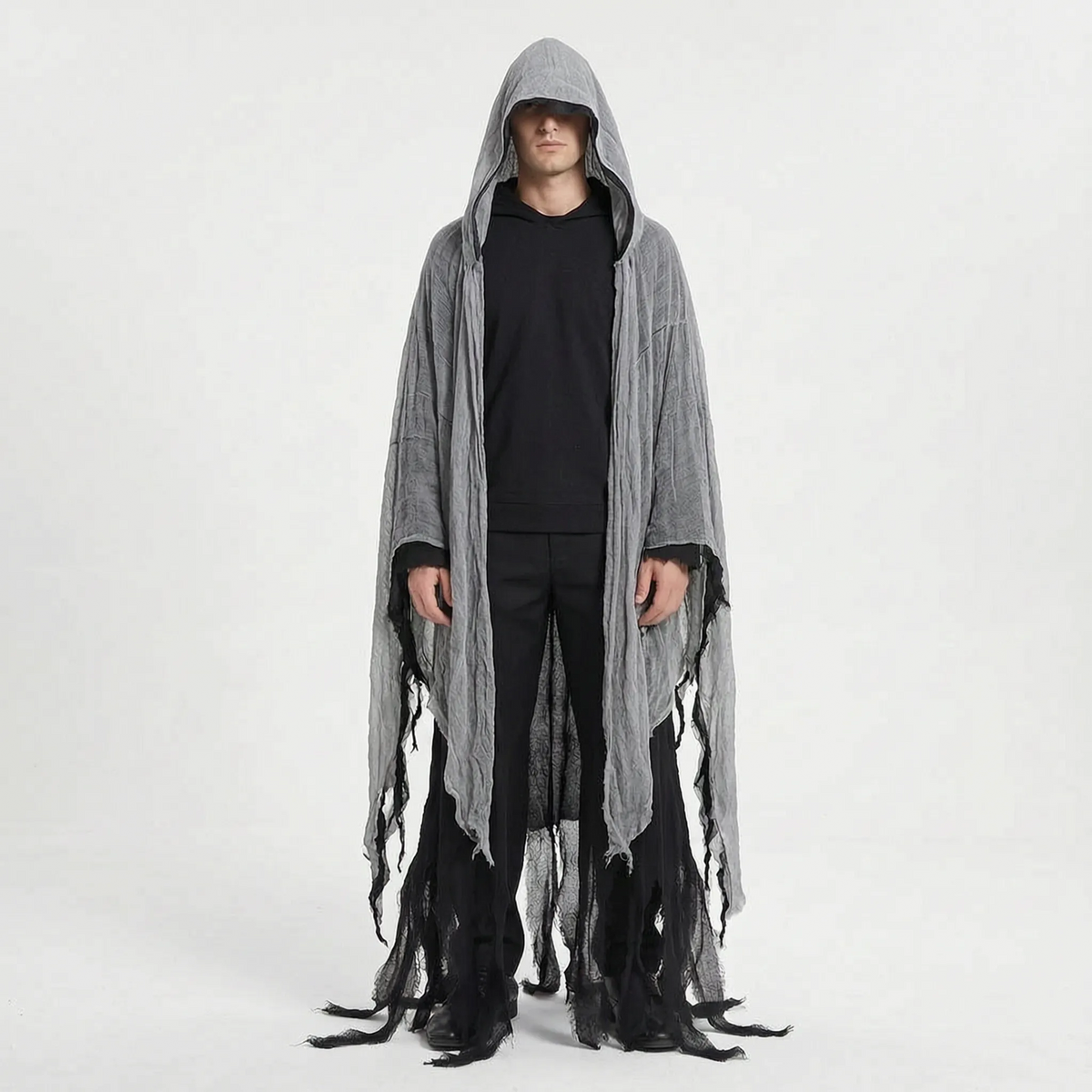 Hooded Halloween Grim Reaper Costume Cloak 185cm