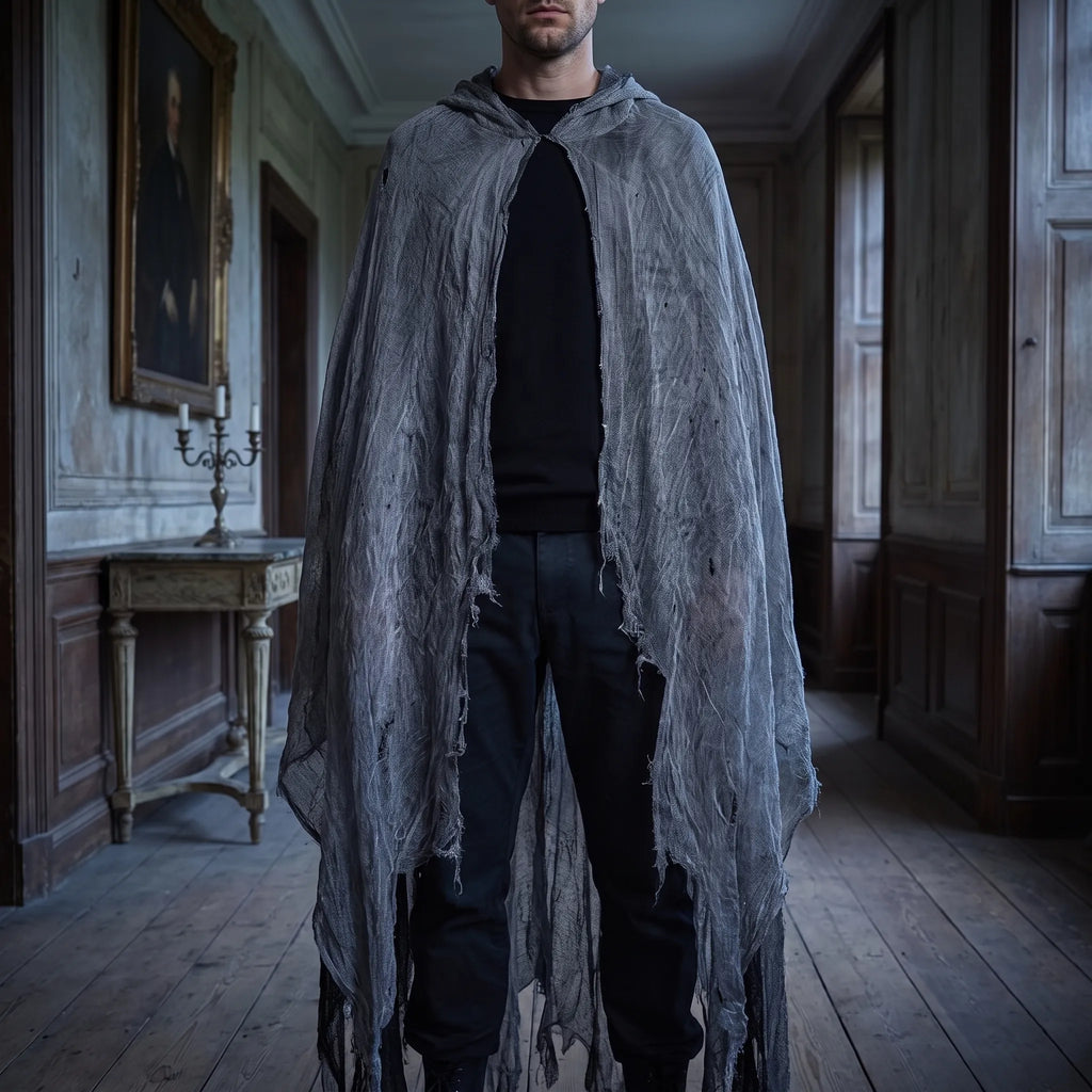 Hooded Halloween Grim Reaper Costume Cloak 185cm