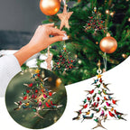 Hummingbird Christmas Decoration, Mica Acrylic, 8 cm