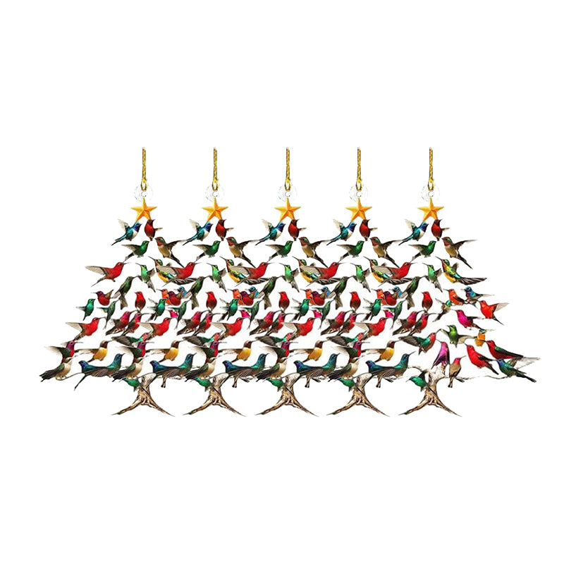 Hummingbird Christmas Decoration, Mica Acrylic, 8 cm