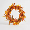 Illuminated Autumn Wreath with Berries and Fall Leaves 50cm