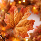 Illuminated Autumn Wreath with Berries and Fall Leaves 50cm