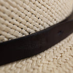 Straw Fedora Hat for Men and Women - Coffee, Modern Minimalist Style, view 6