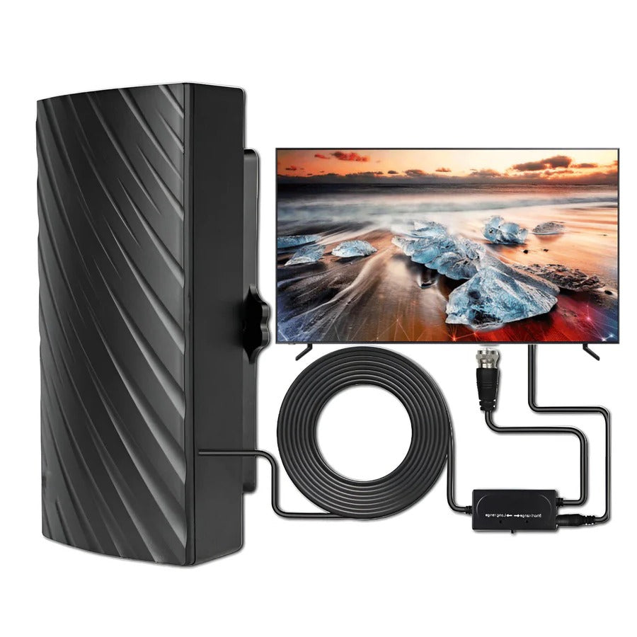 Indoor and Outdoor HDTV Antenna with 39 dB Amplifier and 16.4 ft Cable