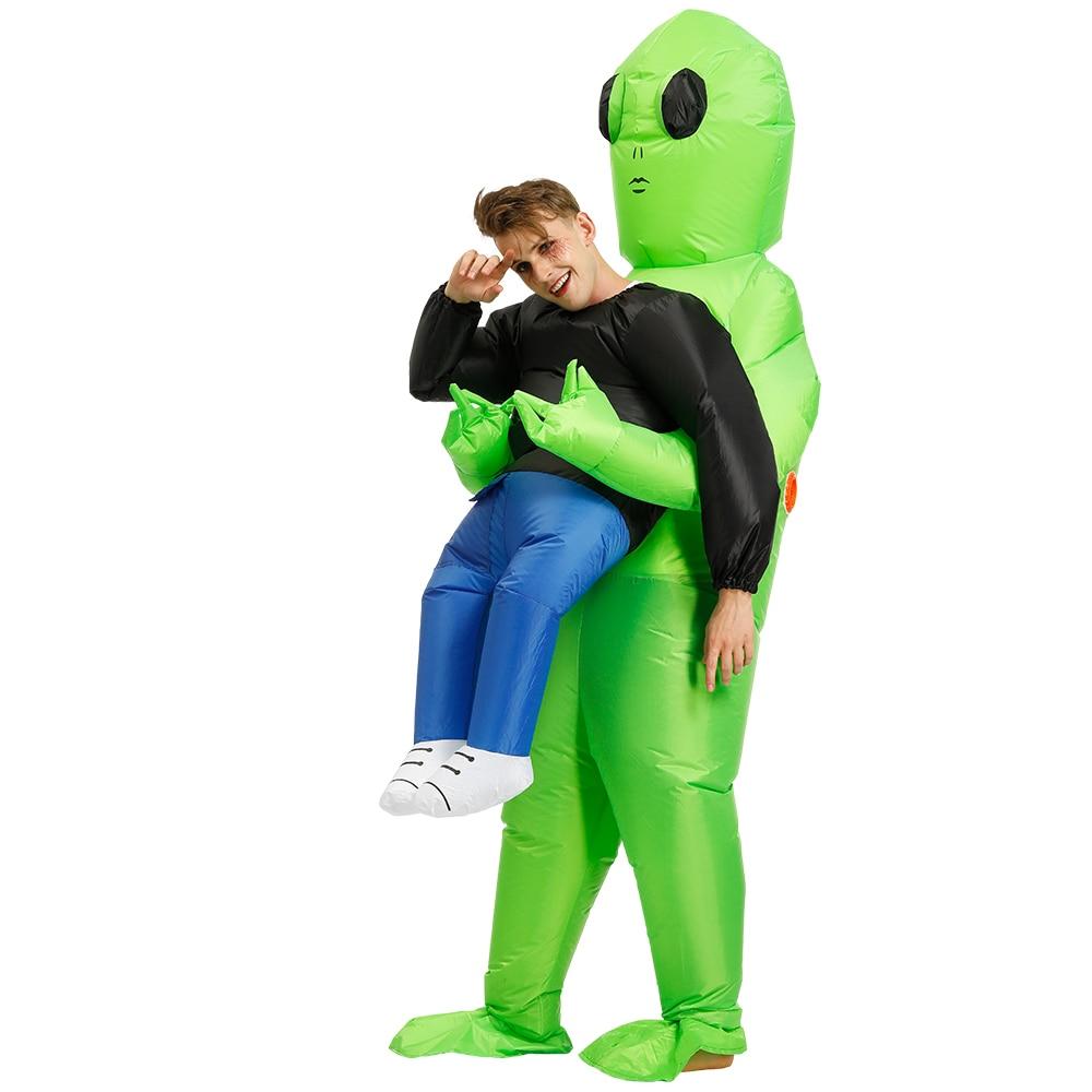 Inflatable Alien Attack Halloween Costume in Waterproof Polyester