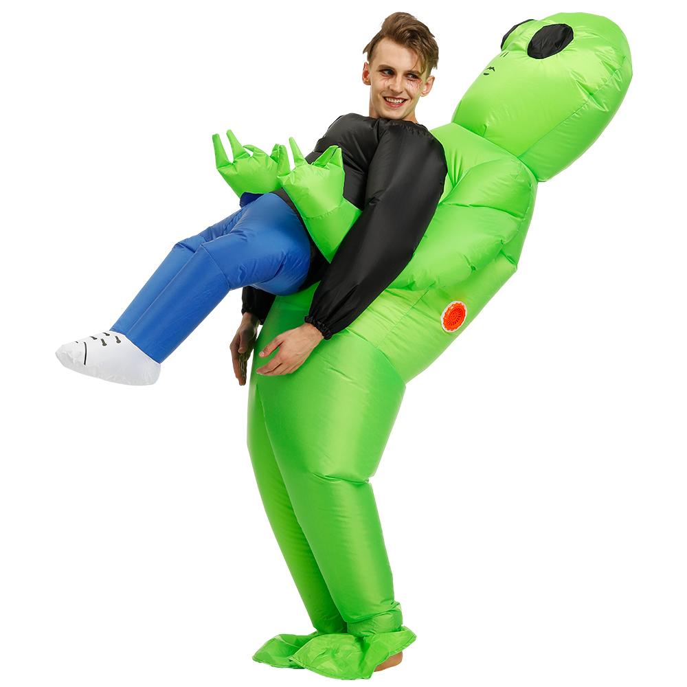 Inflatable Alien Attack Halloween Costume in Waterproof Polyester