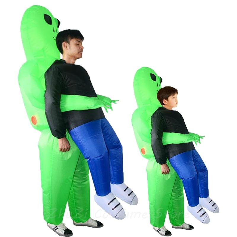 Inflatable Alien Attack Halloween Costume in Waterproof Polyester