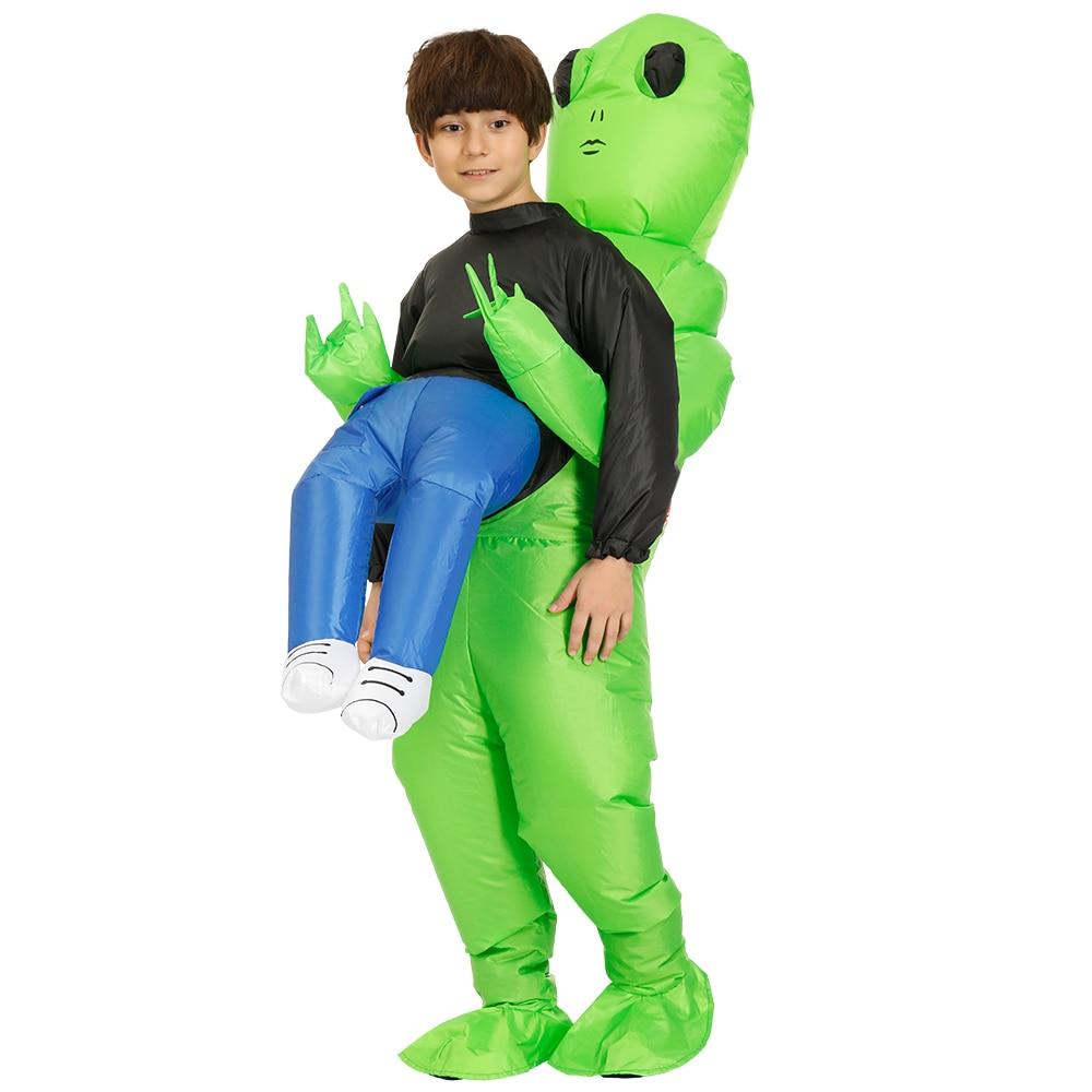 Inflatable Alien Attack Halloween Costume in Waterproof Polyester