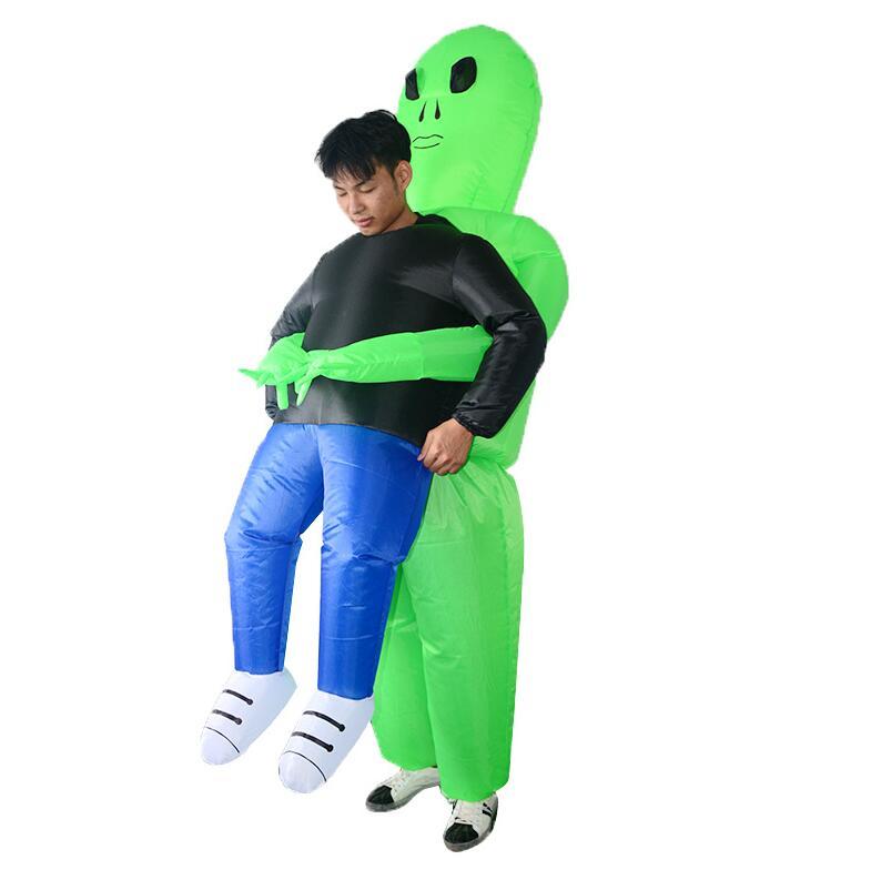 Inflatable Alien Attack Halloween Costume in Waterproof Polyester