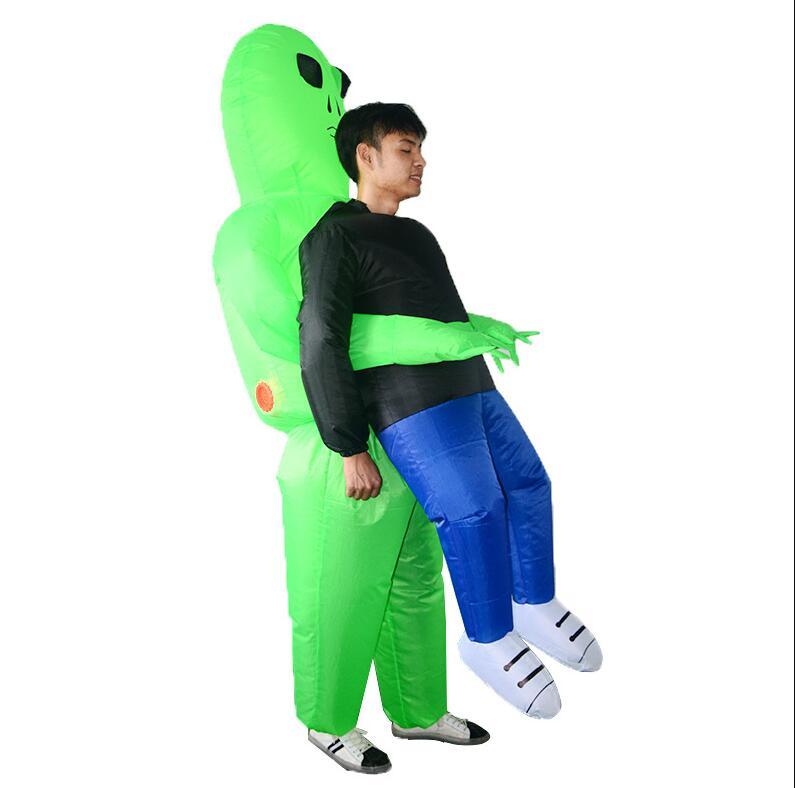 Inflatable Alien Attack Halloween Costume in Waterproof Polyester
