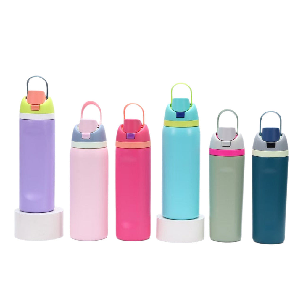 Insulated Drinking Bottle with Carrying Handle