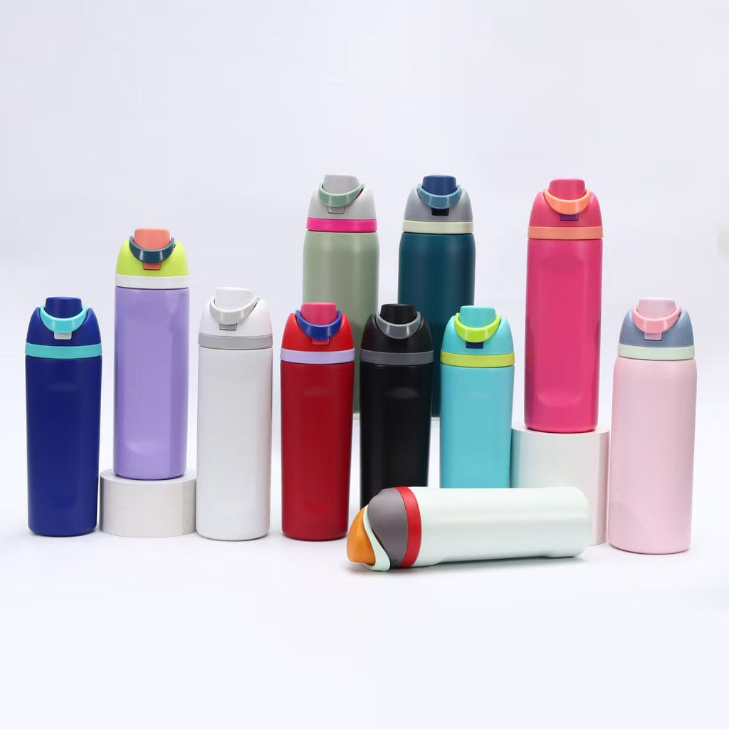 Insulated Drinking Bottle with Carrying Handle