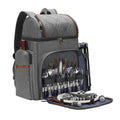 Insulated Picnic Backpack with Dining Set for Four