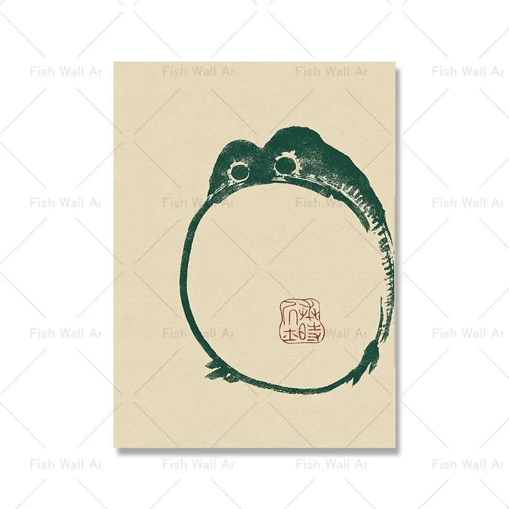 Ivaror Hoji Frog Canvas Poster - Set of 3-Welvere