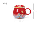 Japanese Ceramic Tea Infuser Cup with Lid