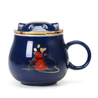 Japanese Ceramic Tea Infuser Cup with Lid
