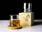 Japanese Drinking Glass, 250 ml Crystal Glass, 7.3 cm Tall
