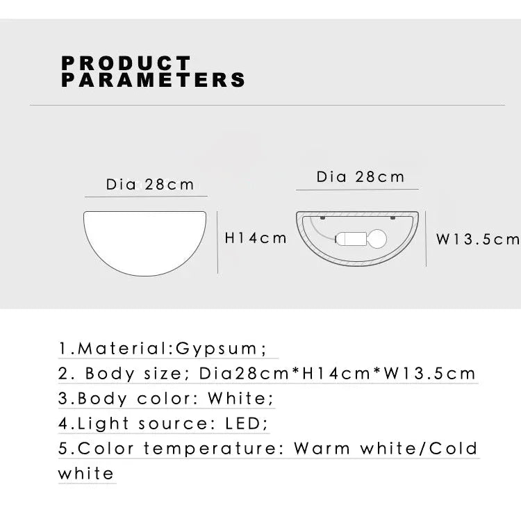 Jarlin Gypsum Livine Lamp-Welvere