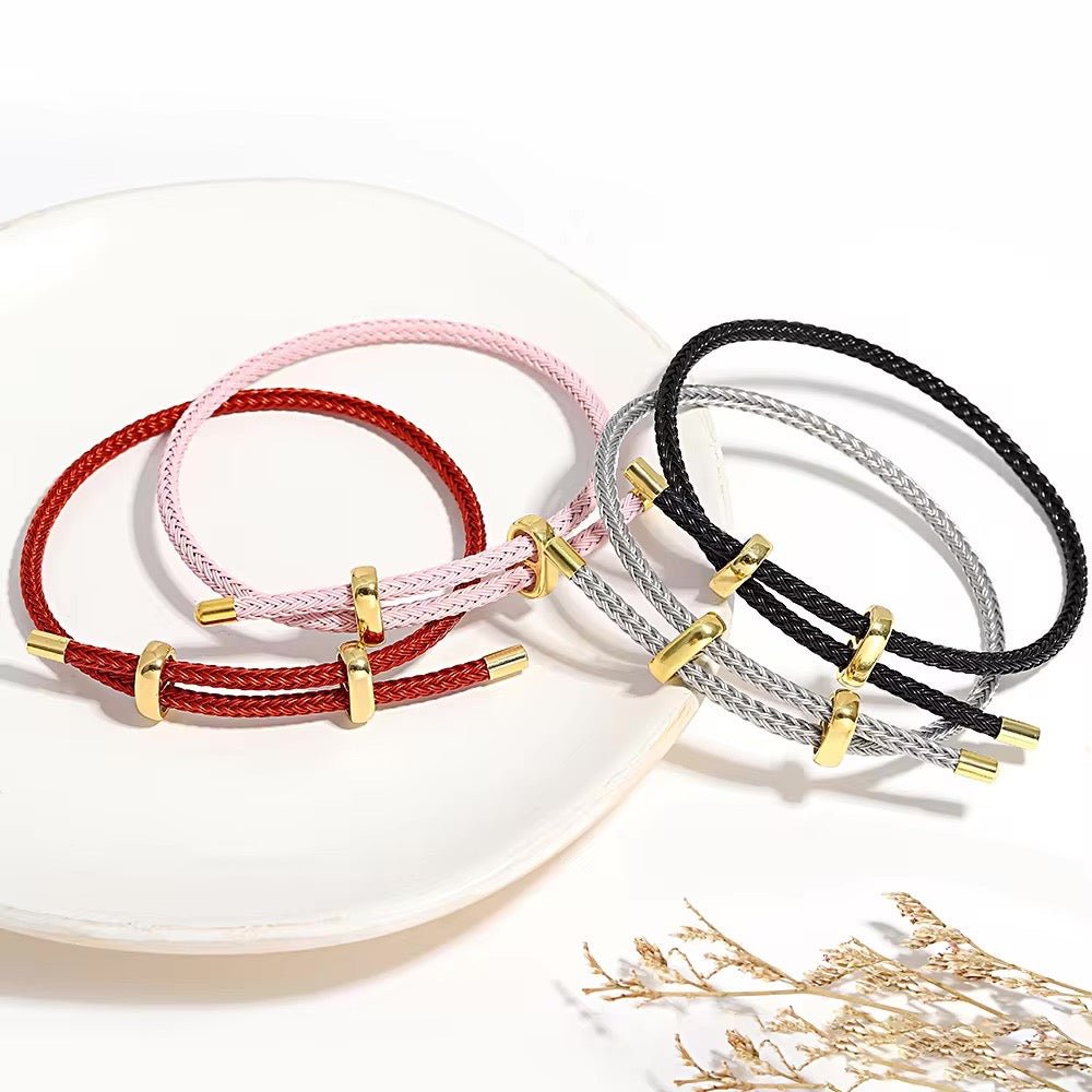 Adjustable Rope Bracelet - 26cm Length, Comfortable Fit, view 2
