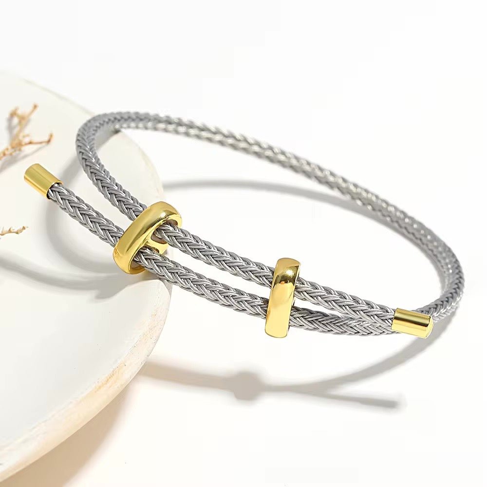 Adjustable Rope Bracelet - 26cm Length, Comfortable Fit, view 4