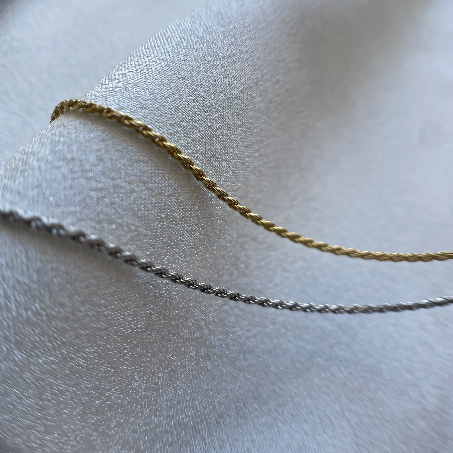 Romantic Rope Chain Couples Bracelets Set - 316L Stainless Steel, view 2