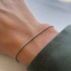 Romantic Rope Chain Couples Bracelets Set - 316L Stainless Steel, view 5
