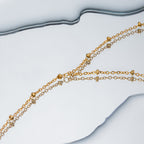 Dainty Satellite Hand Chain Bracelet with Ring - Adjustable 16-17 cm, view 2