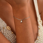 Magnetic Heart Paperclip Chain Love Bracelet Set for Couples or Friends, view 6