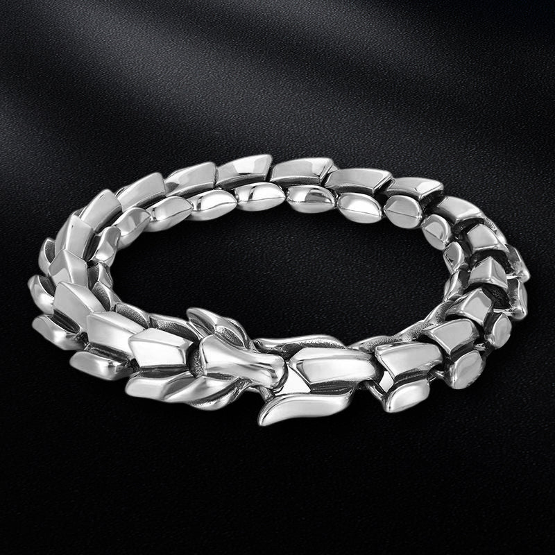 Punk Keel Bracelet for Men and Women - Alloy, Silver, Gold, Black, view 5