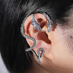 Dragon Cuff Earring for Men and Women - Alloy, Black Gold Silver, view 14