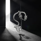 Dragon Cuff Earring for Men and Women - Alloy, Black Gold Silver, view 3