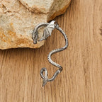 Dragon Cuff Earring for Men and Women - Alloy, Black Gold Silver, view 6