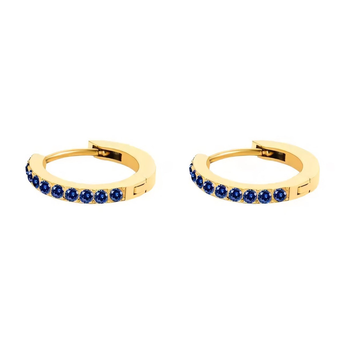 Dainty Birthstone Hoop Huggie Earrings - 13mm, Personalised Jewellery, view 13