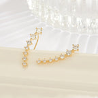 Shiny Zircon 925 Sterling Silver Earring for Women, view 2