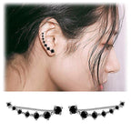 Shiny Zircon 925 Sterling Silver Earring for Women, view 6