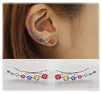 Shiny Zircon 925 Sterling Silver Earring for Women, view 7