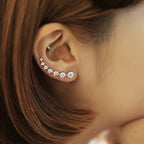 Shiny Zircon 925 Sterling Silver Earring for Women, view 8