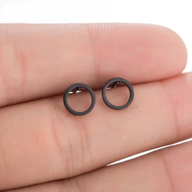 Boho Vintage Stud Earrings for Women - Sterling Silver, 1/4" Width, view 10