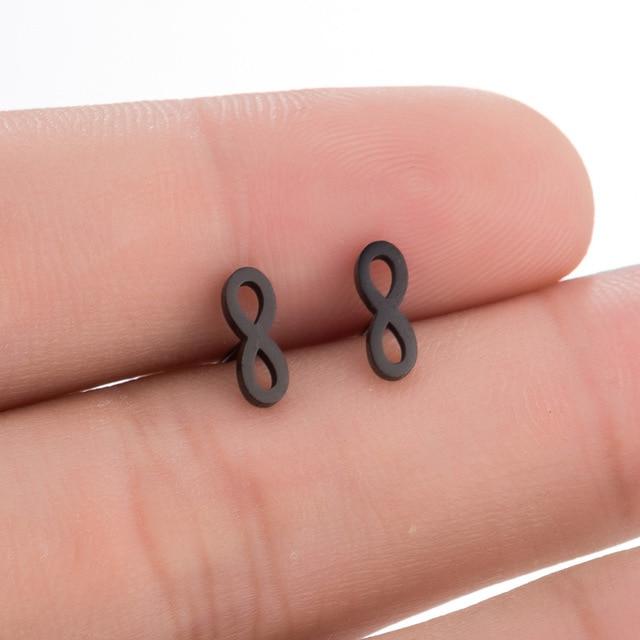 Boho Vintage Stud Earrings for Women - Sterling Silver, 1/4" Width, view 11