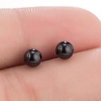 Boho Vintage Stud Earrings for Women - Sterling Silver, 1/4" Width, view 12