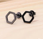 Boho Vintage Stud Earrings for Women - Sterling Silver, 1/4" Width, view 17