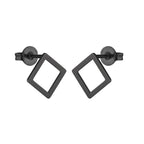 Boho Vintage Stud Earrings for Women - Sterling Silver, 1/4" Width, view 18