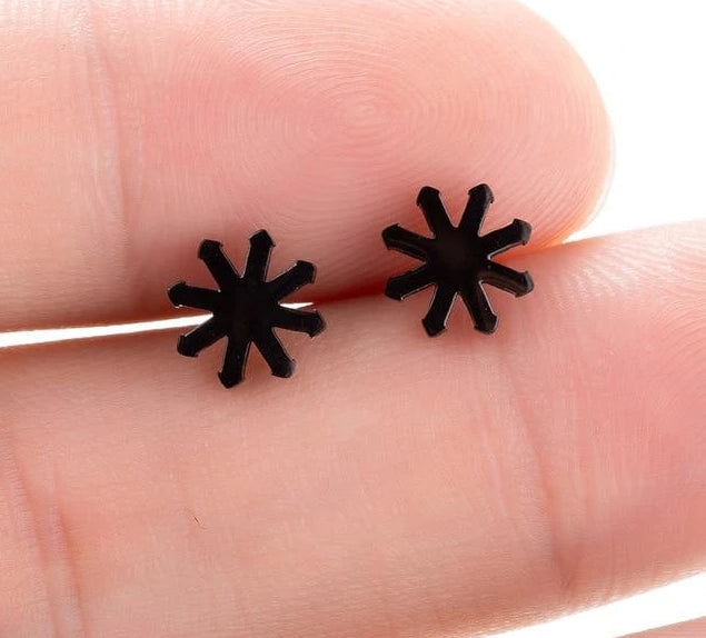 Boho Vintage Stud Earrings for Women - Sterling Silver, 1/4" Width, view 19