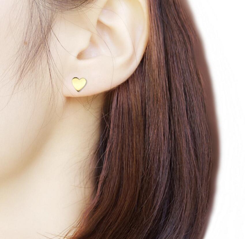 Boho Vintage Stud Earrings for Women - Sterling Silver, 1/4" Width, view 2